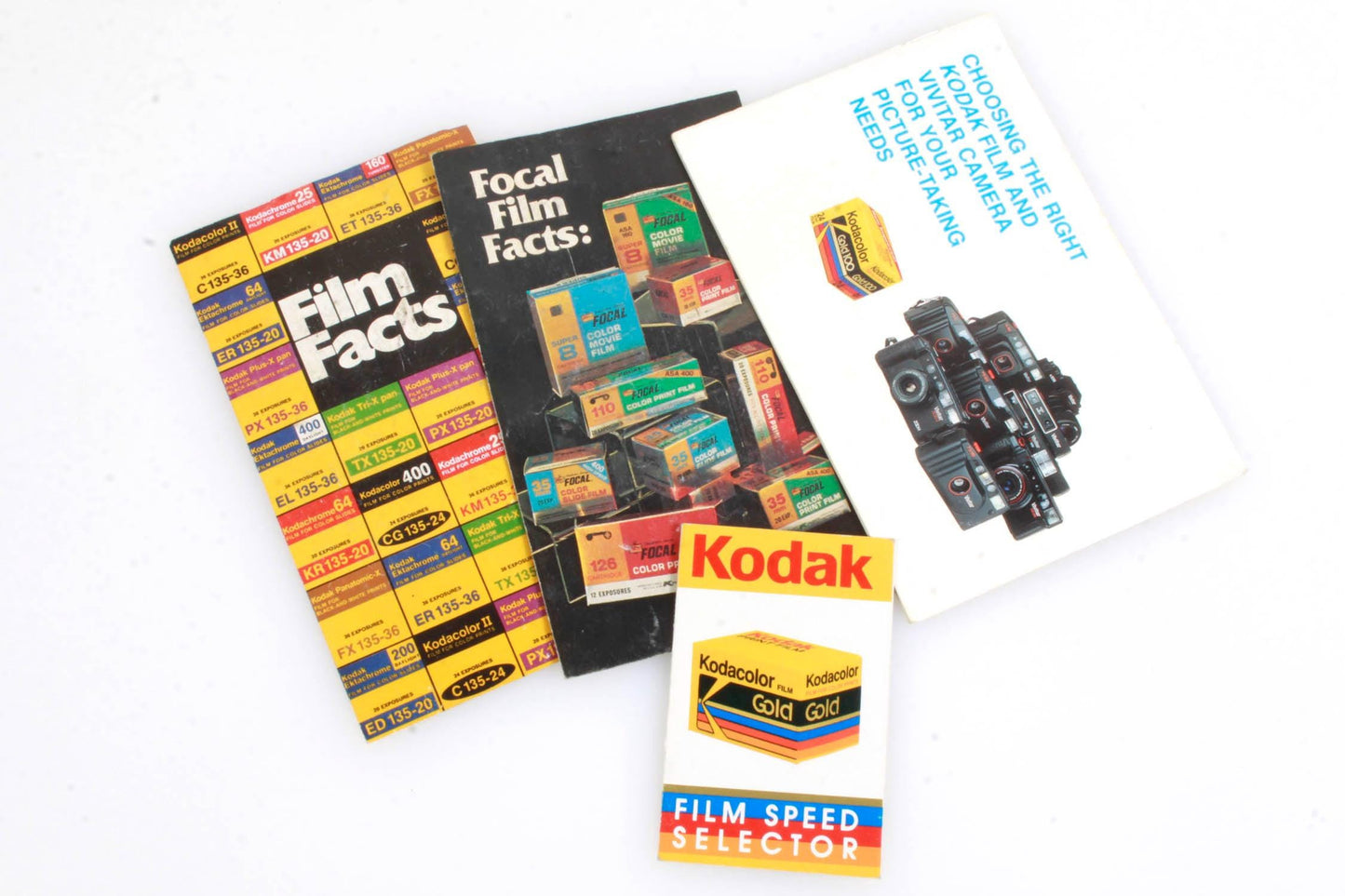 Various Kodak Film Facts Brochures