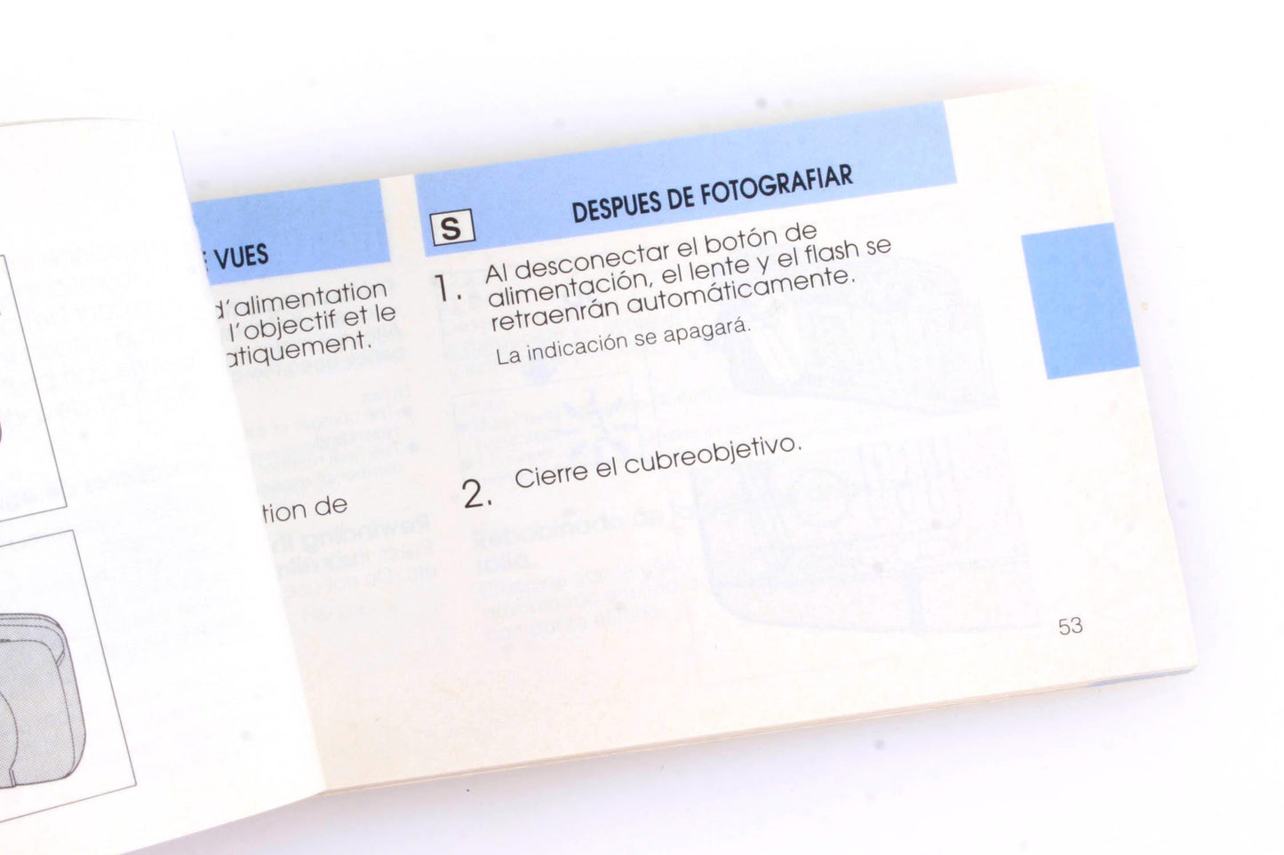 Olympus LT Zoom 105 Panorama Instruction booklet