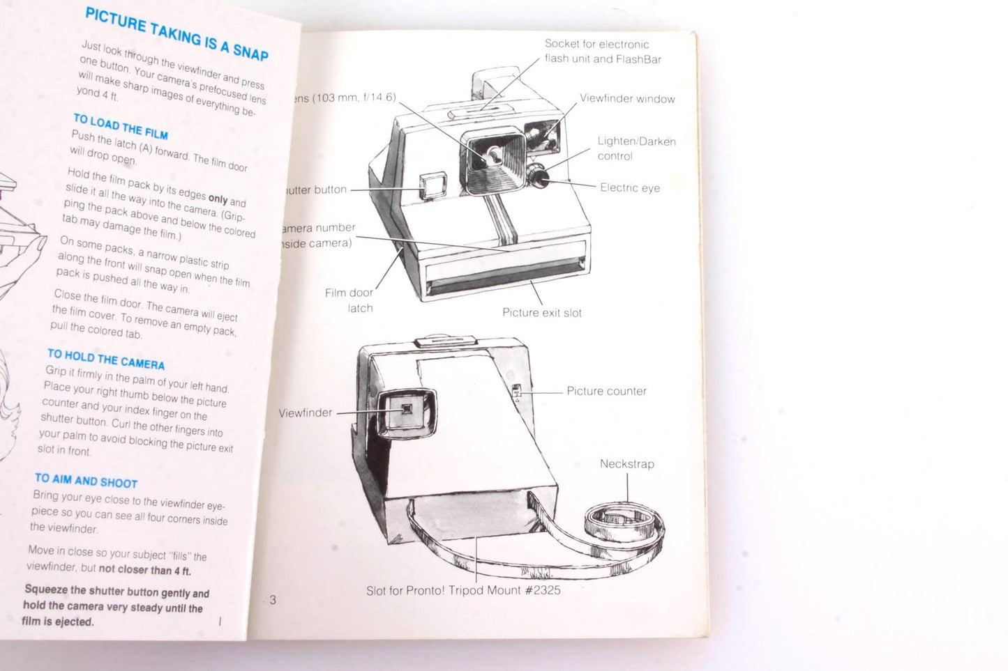 Polaroid OneStep Land Camera Manual