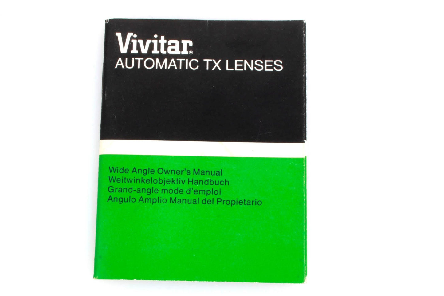 Vivitar Automatic TX Lens Manual