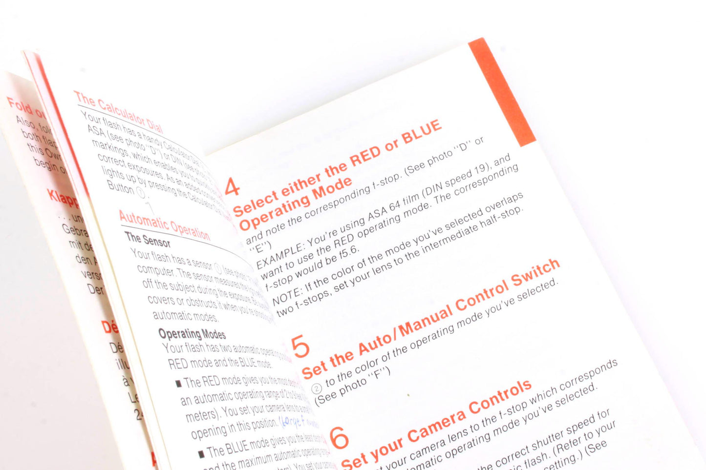 Vivitar 252 Flash Unit Manual