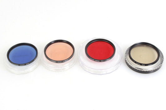 62mm Color Filters (4) Blue, Red, Orange, Light Orange