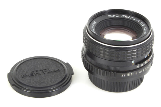 Pentax Asahi SMC 55mm f/1.8 Prime Lens K1000 1980s w/ Caps