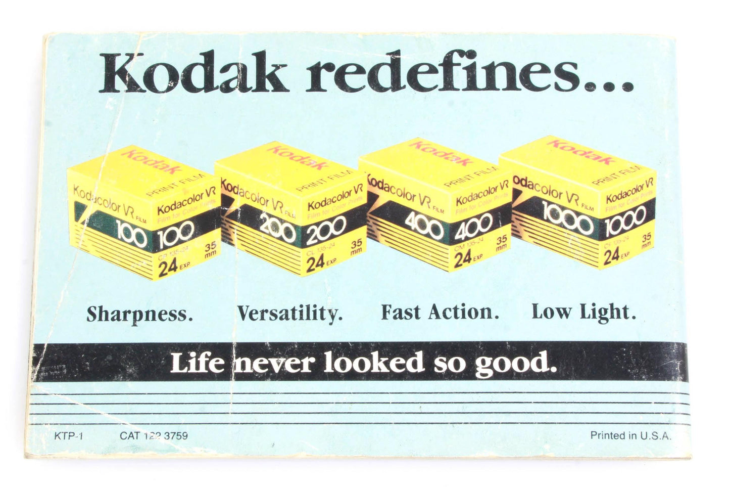 Kodacolor VR Film booklet