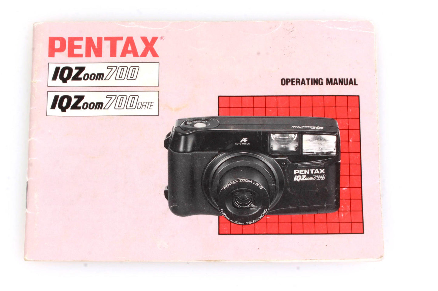 Pentax IQ Zoom 700 Camera Manual