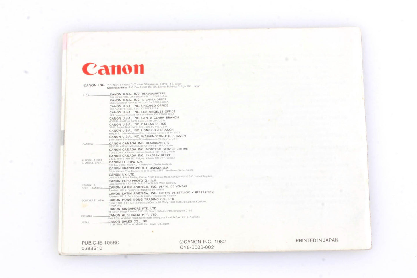 Canon T50 Instruction manual