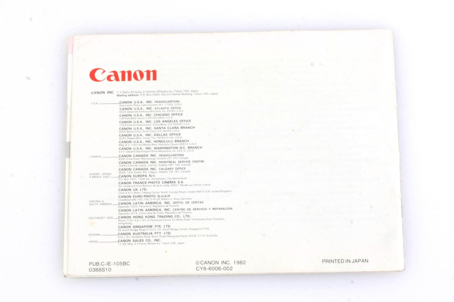 Canon T50 Instruction manual