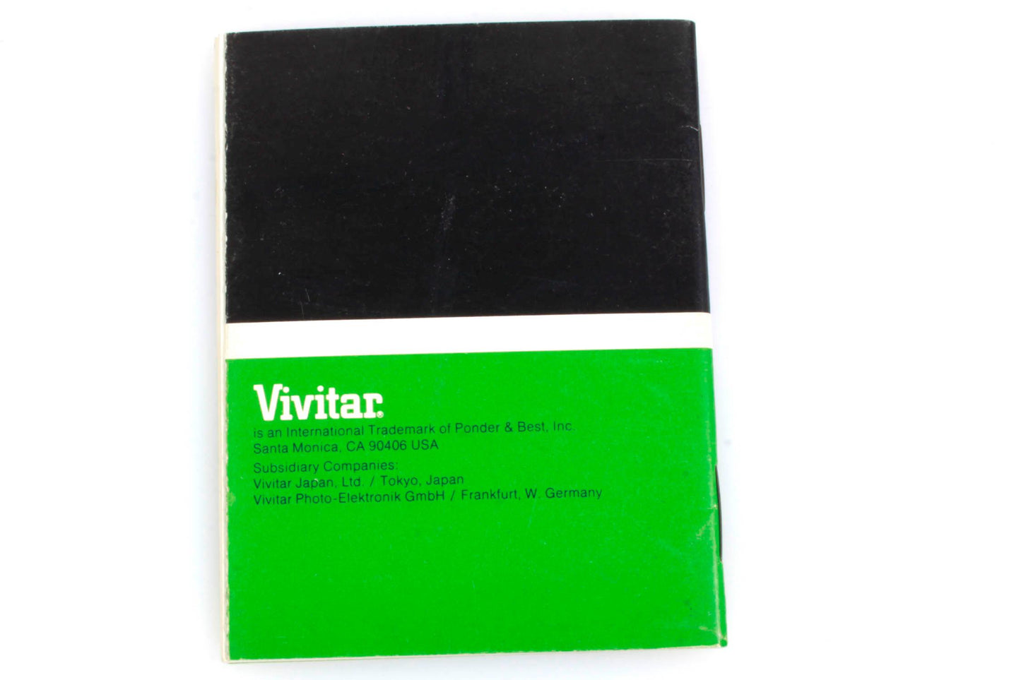 Vivitar Automatic TX Lens Manual