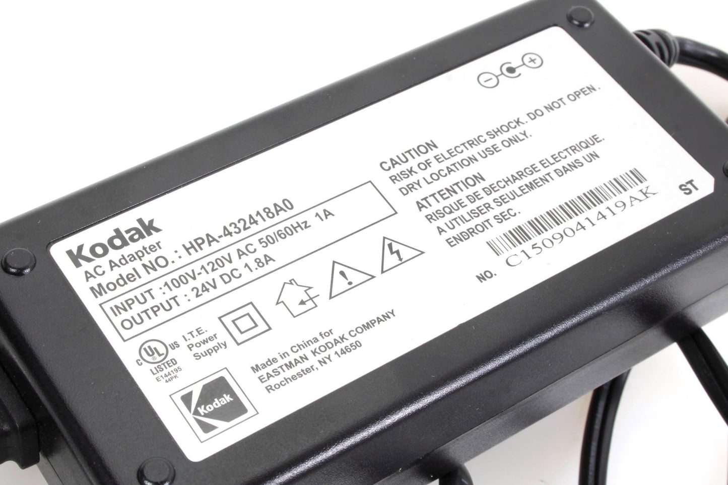 Kodak Easyshare Printer Power Cable