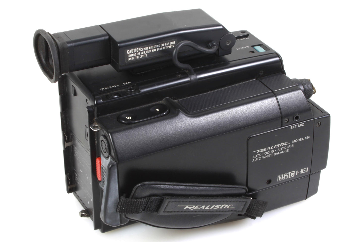 Realistic Compact Movie Camcorder VHSC Camcorder w/ Charger/Battery/Case/Strap