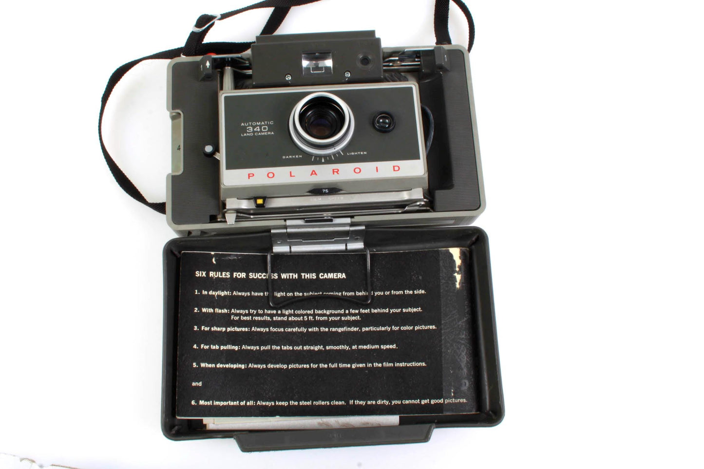 Vintage Polaroid 340 Camera with Flash