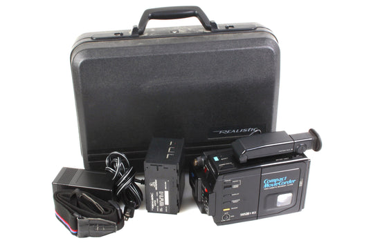 Realistic Compact Movie Camcorder VHSC Camcorder w/ Charger/Battery/Case/Strap