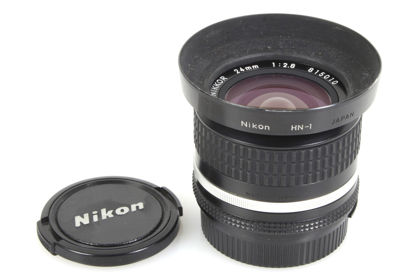 Nikon 24mm 2.8 Lens w/ Hood & Caps