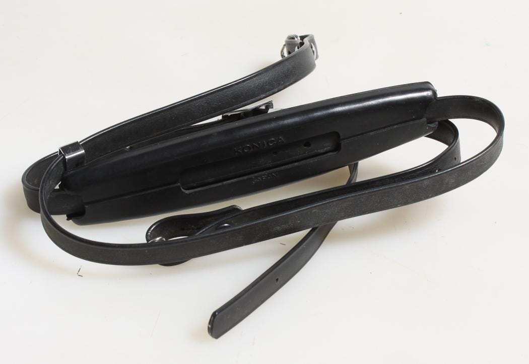 Konica Strap for Autoreflex T3 Thin Black Vintage
