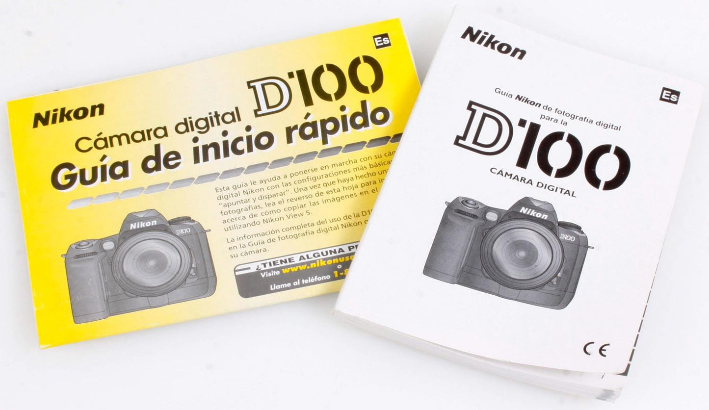 Nikon D100 Manual & Starter Guide Spanish