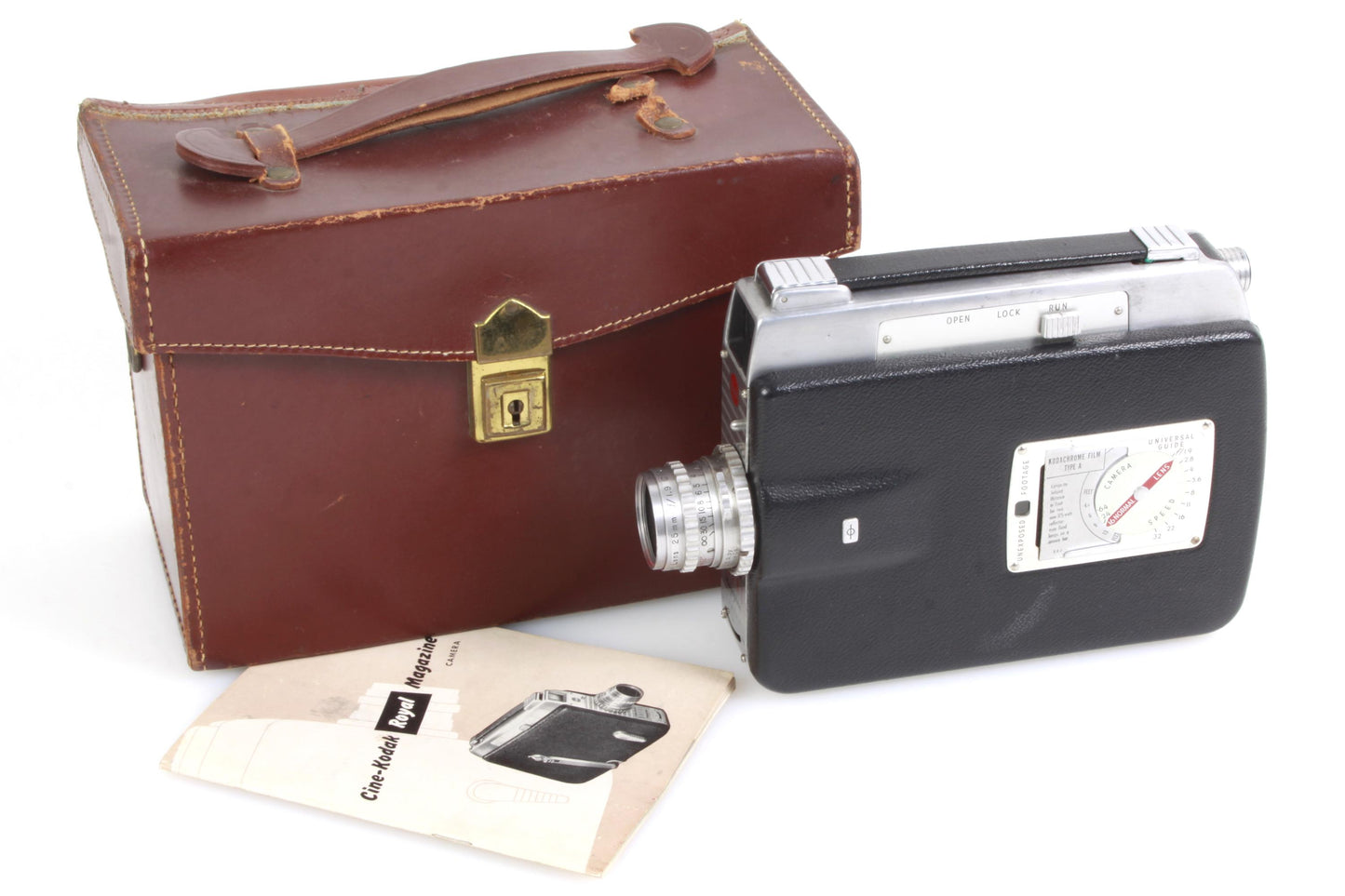 Art Deco Movie Camera w/ Original Case & Manual