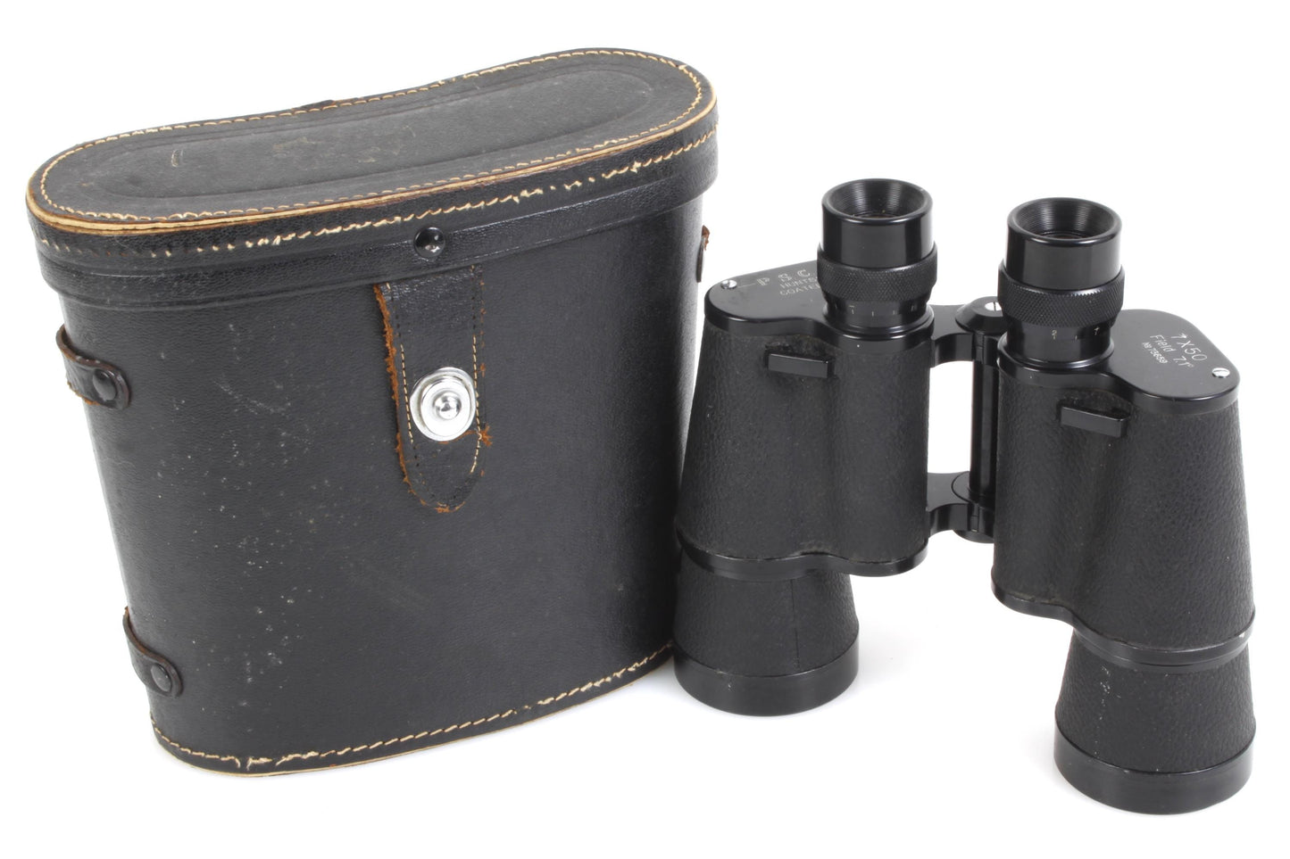 Vintage P.S.C. Huntsman Coated Binoculars 7 x 50 Field 71 w/ Case