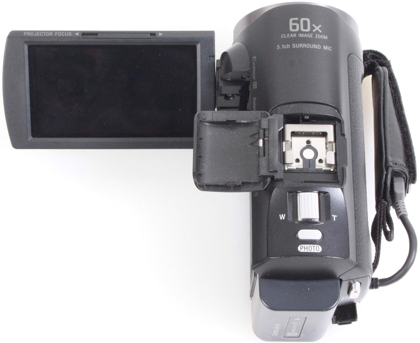 Sony Handycam w/ Built in Projector, Batteries, Cords, Case