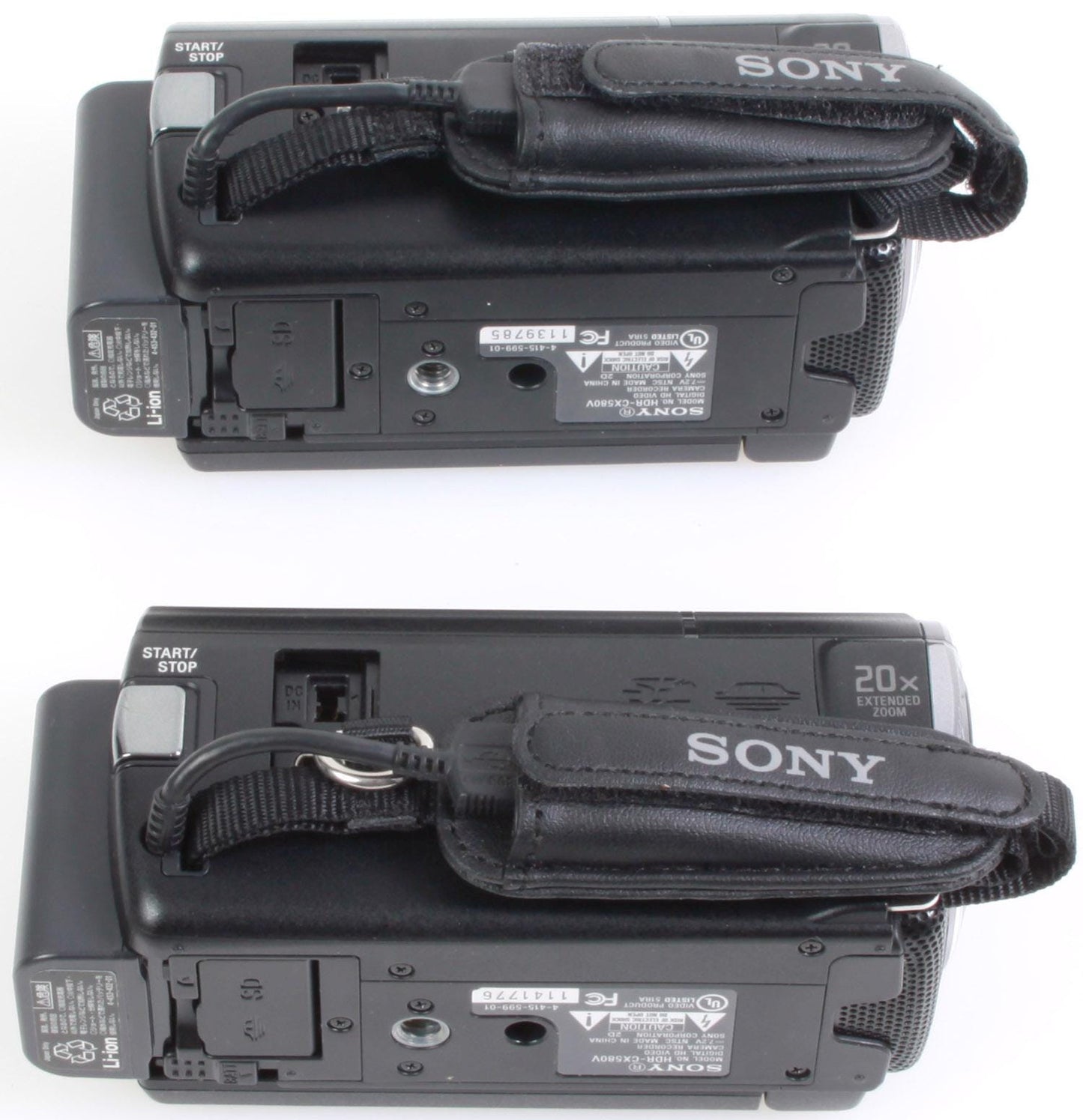 2 Sony High Def Handycams w/ Batteries, Cords, Chargers, Case