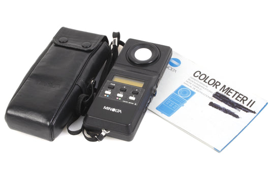 Minolta Color Meter II All Color Temperature & Light Balance w/ Case + Manual