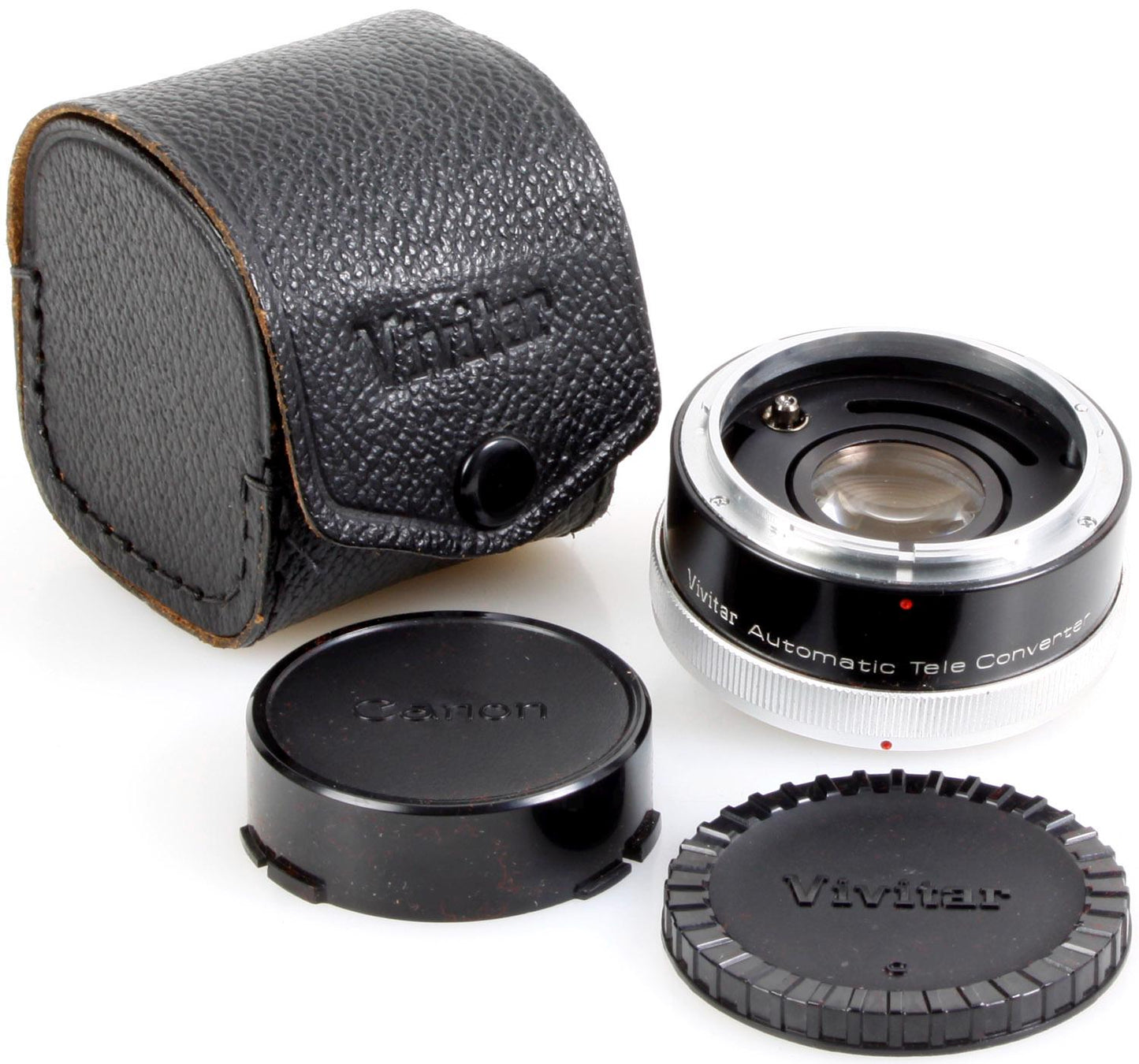 Canon FD Film Camera 2 Time Lens Converter w/ Case