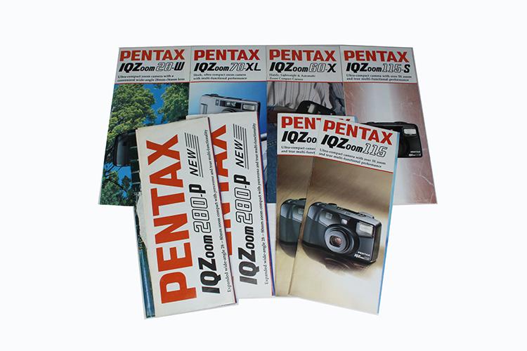 IQ Zoom Pentax Brochure Lot of 8 28W/70XL/60X/280P/115/115S