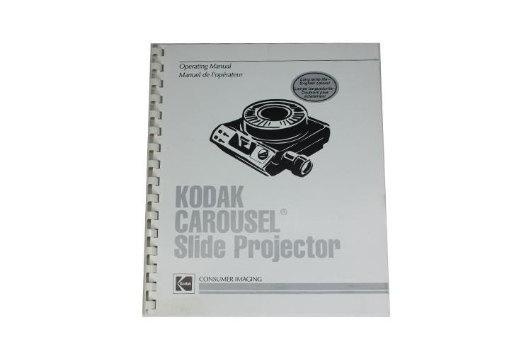 Carousel Slide Projector Kodak Operating Instruction Manual