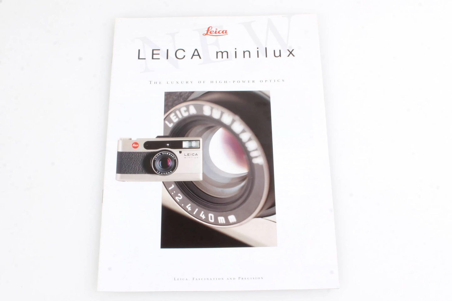 Leica Minilux 35mm Point and Shoot Camera Brochure