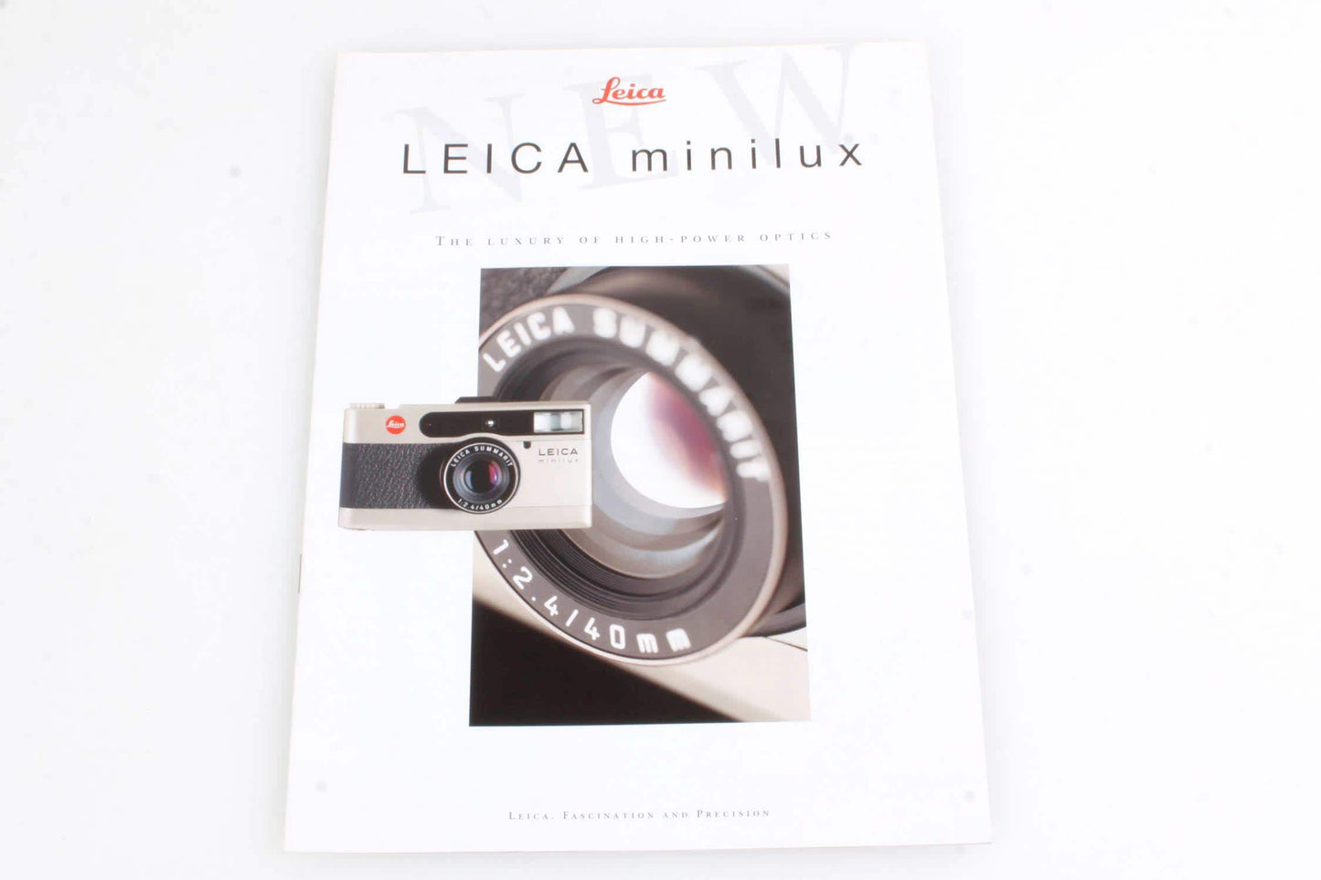 Leica Minilux 35mm Point and Shoot Camera Brochure