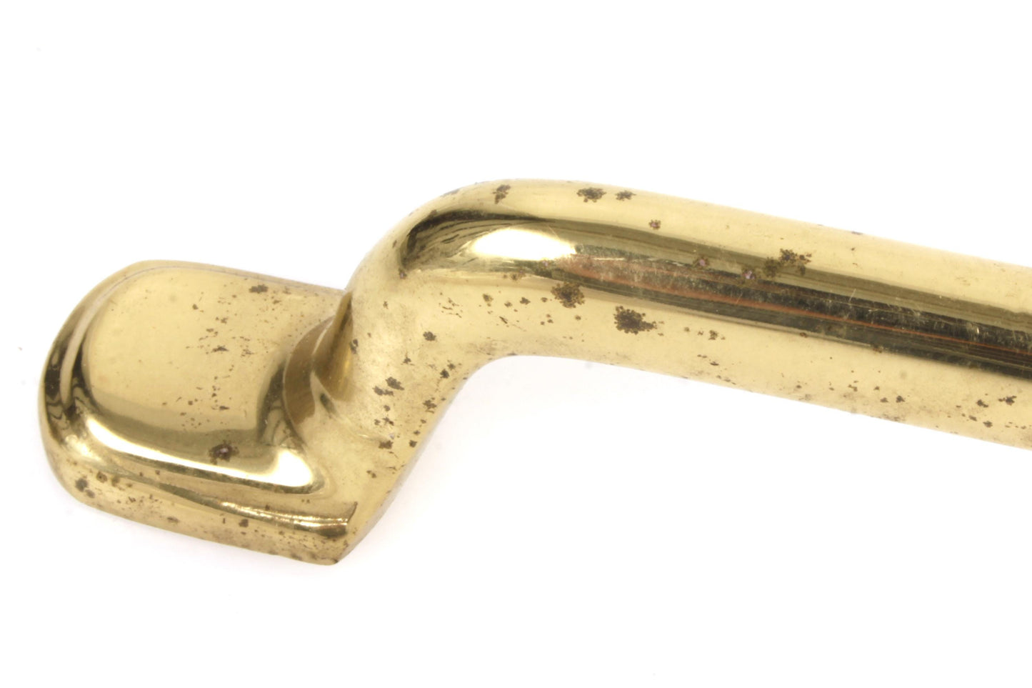 Baldwin Cabinet Pull Handle CTC Polished Brass Lot of 9 w/ Brass Screws