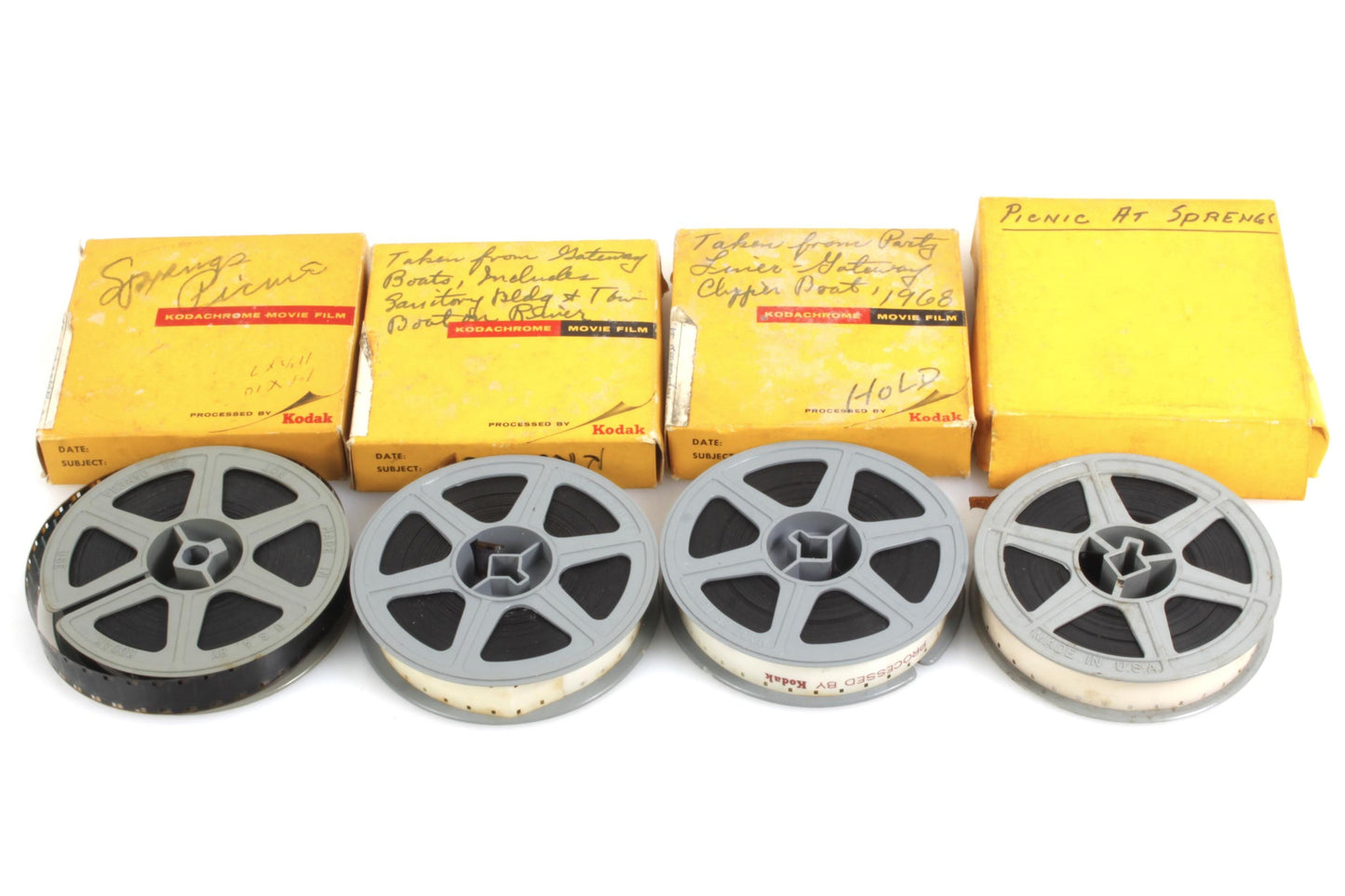 Movie Film 16mm Found Footage Tow Boats Gateway Clipper Pittsburgh 1960s Lot of 4