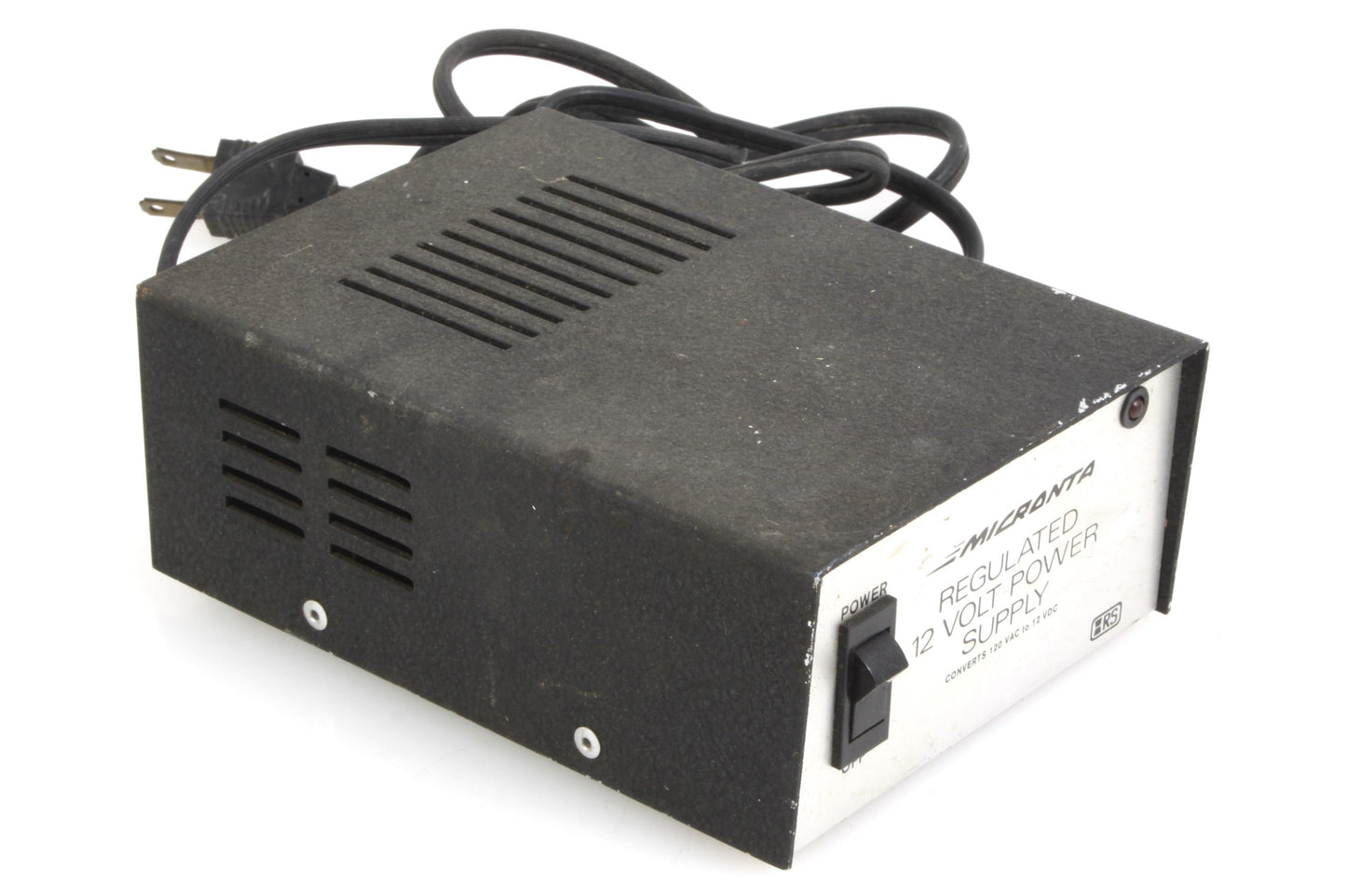 Micronta Regulated 12 Volt Power Supply No. 22-124 Converts 120 VAC to 12 VDC