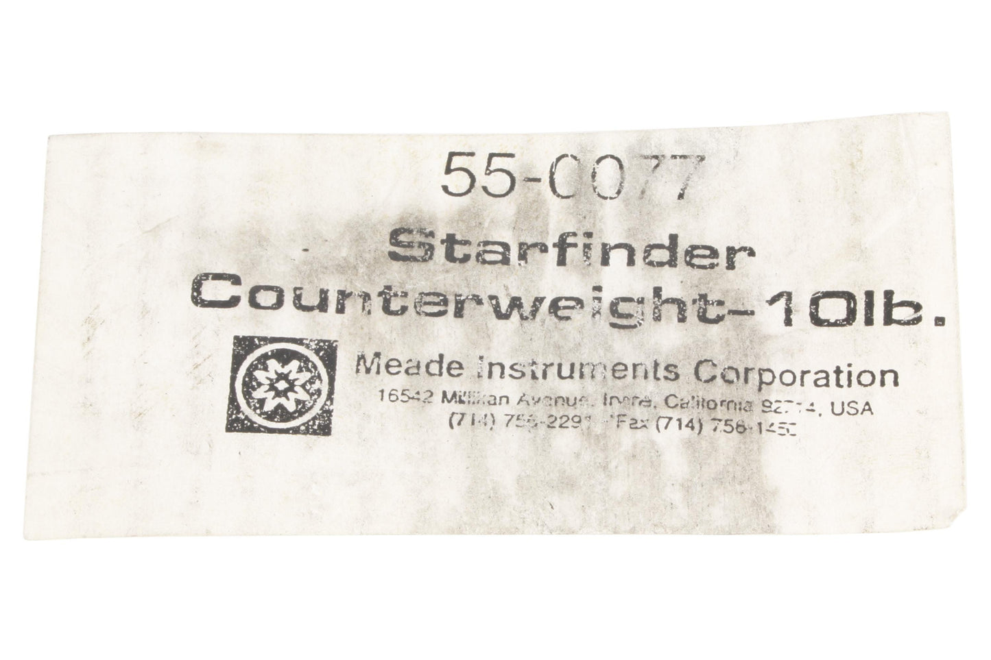 Meade Starfinder Counterweight 10lb 55-0077
