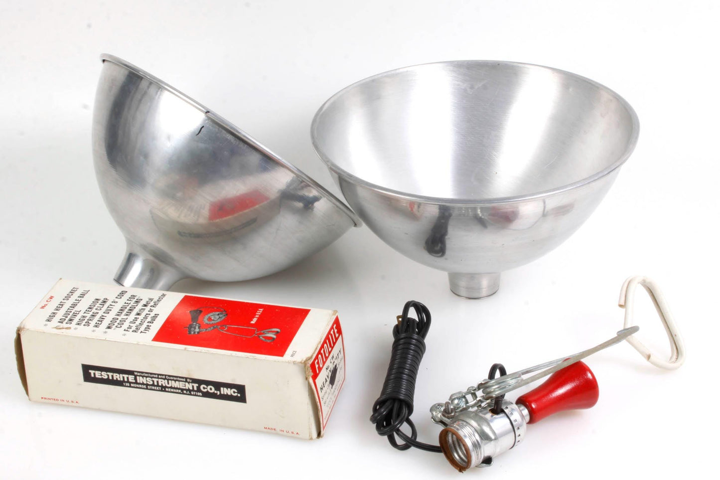 Retro Lighting Set, 2 Claps/sockets and 2 Cone Lamps