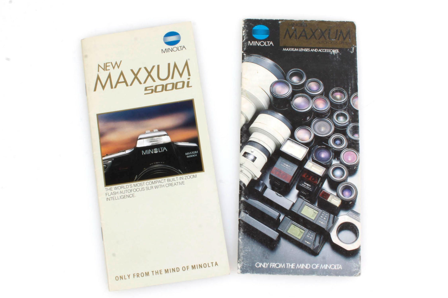 Minolta New Maxxum 5000j Camera + Minolta Autofocus Lens System Brochures