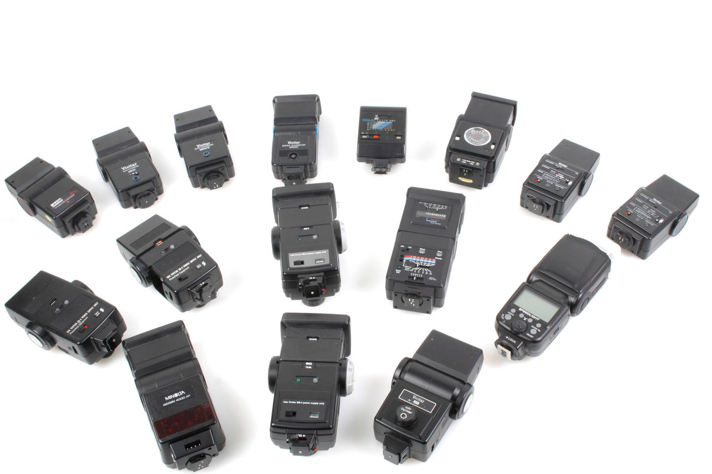 Lot of Broken Adjustable Flash Units PARTS