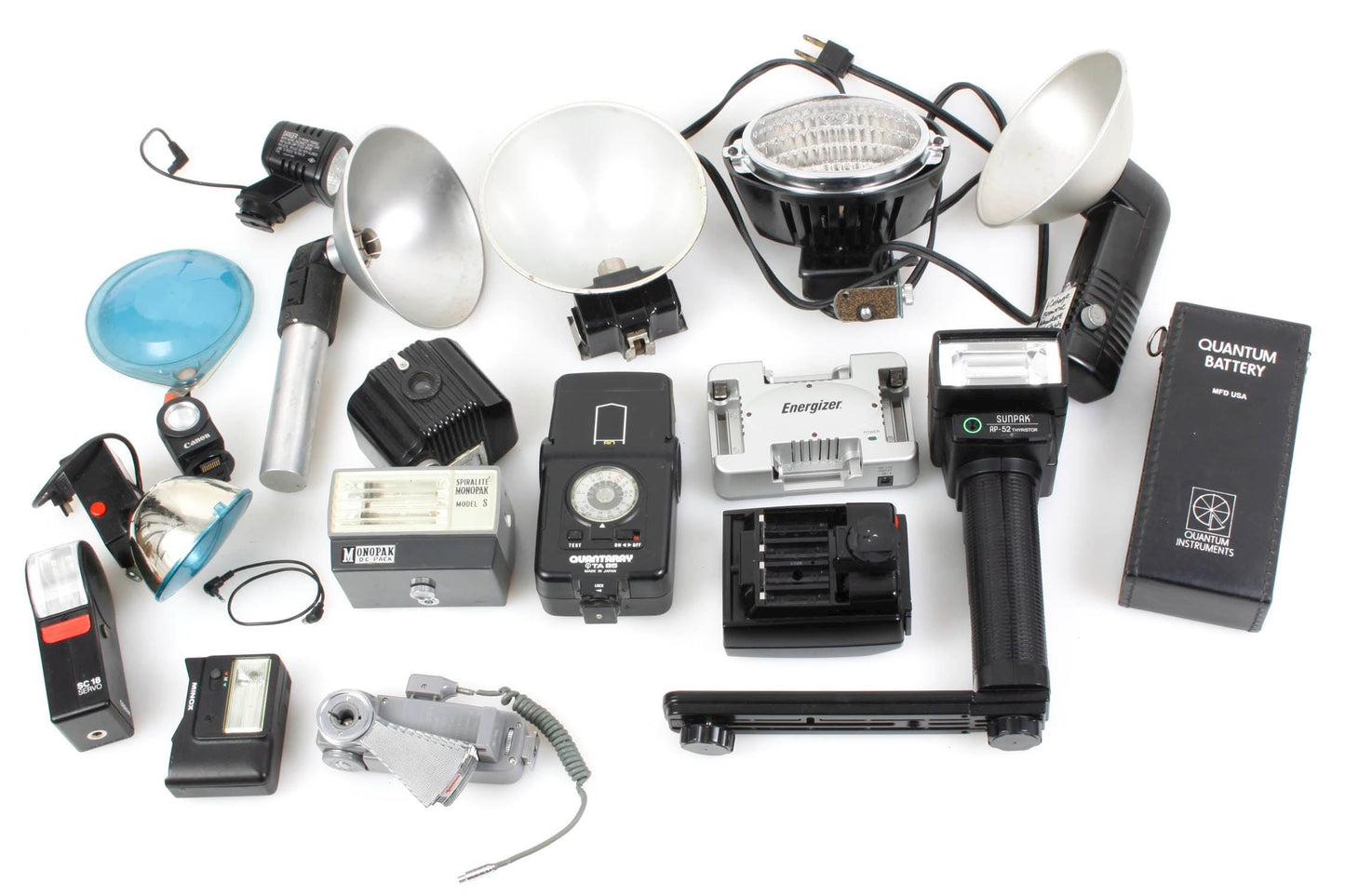 Lot of Broken Camera Flashes and Accessories PARTS