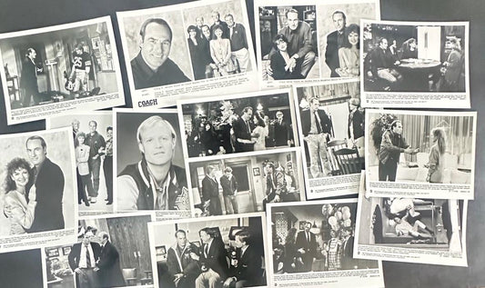 1980's TV Network Press Release Photo Pack From "Coach" starring Craig T Nelson. set of 14 8x10 photos