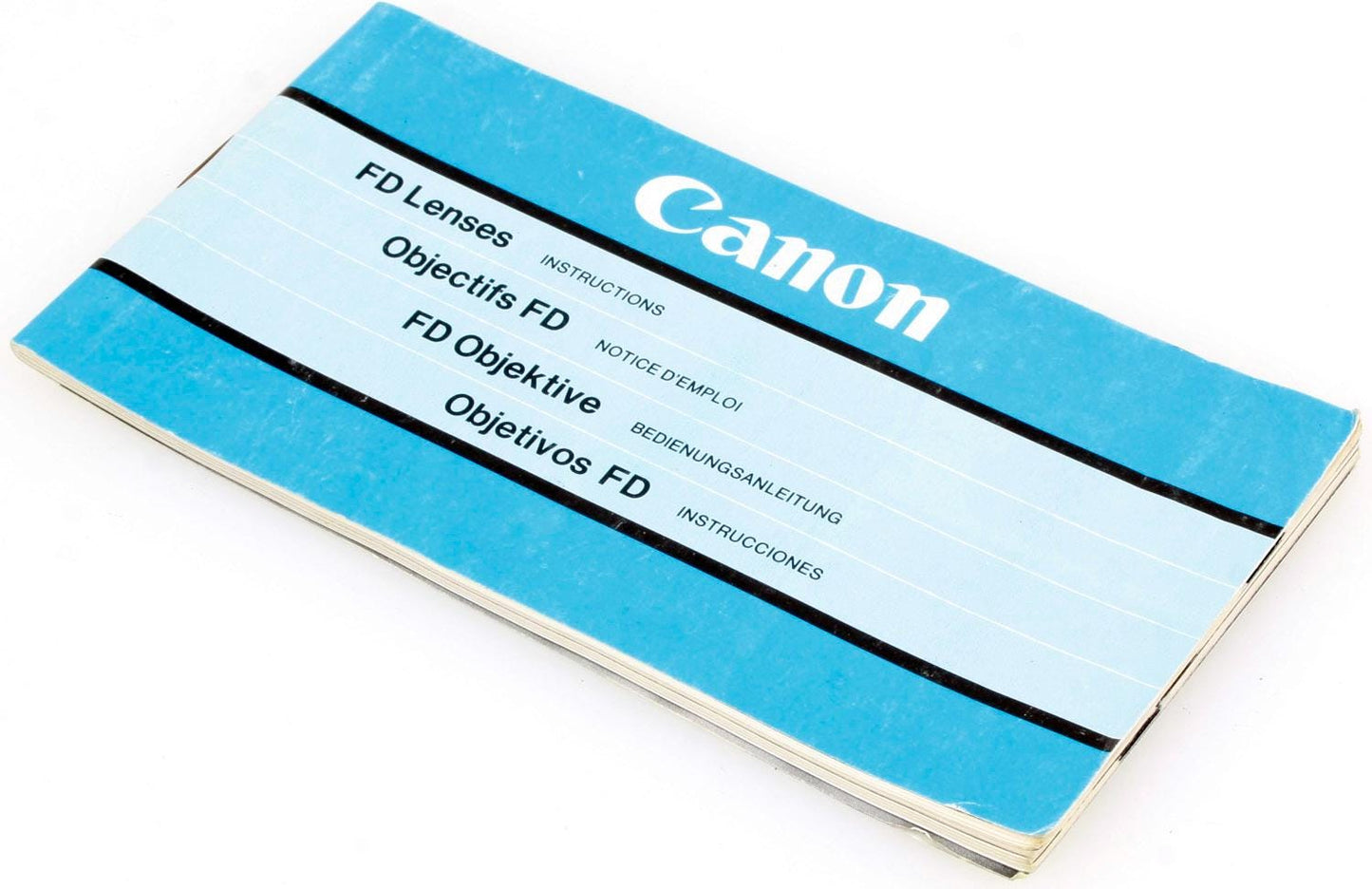 Canon FD Lens Instruction for Film Lenses