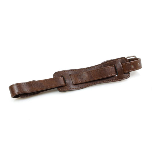 Vintage Brown Leather Camera Strap Large