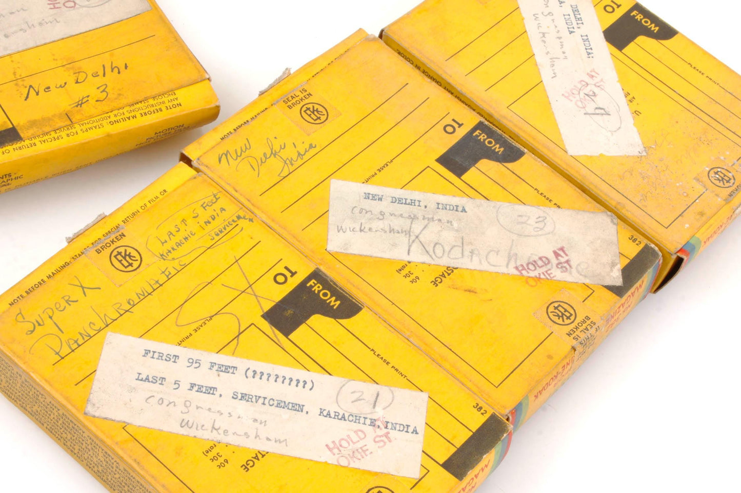 Found Footage 16mm India Trip 1940s (4 Reels, 200 Ft Total)