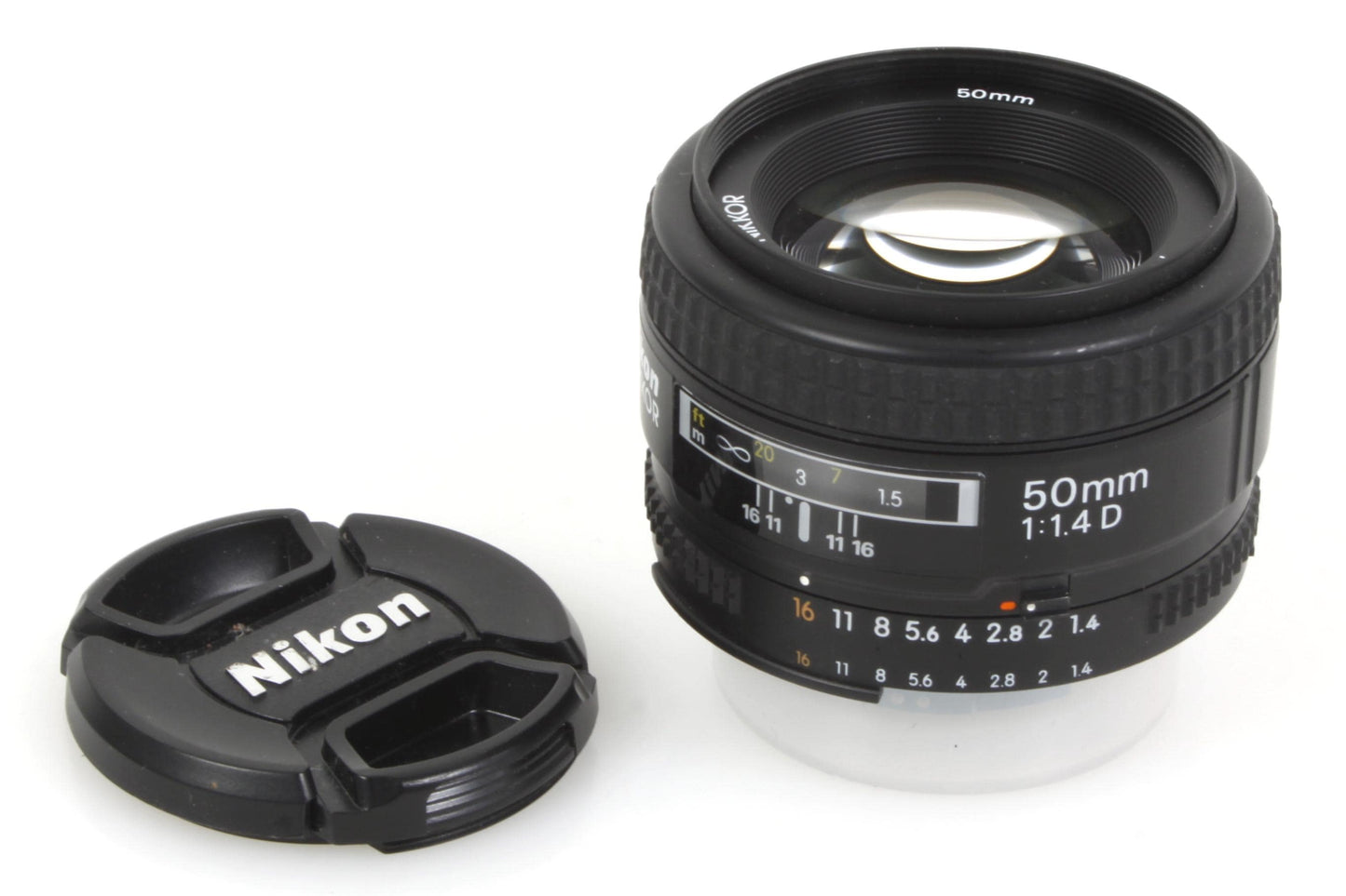Nikon AF Nikkor 50mm F1.4 D Prime Lens w/ Caps