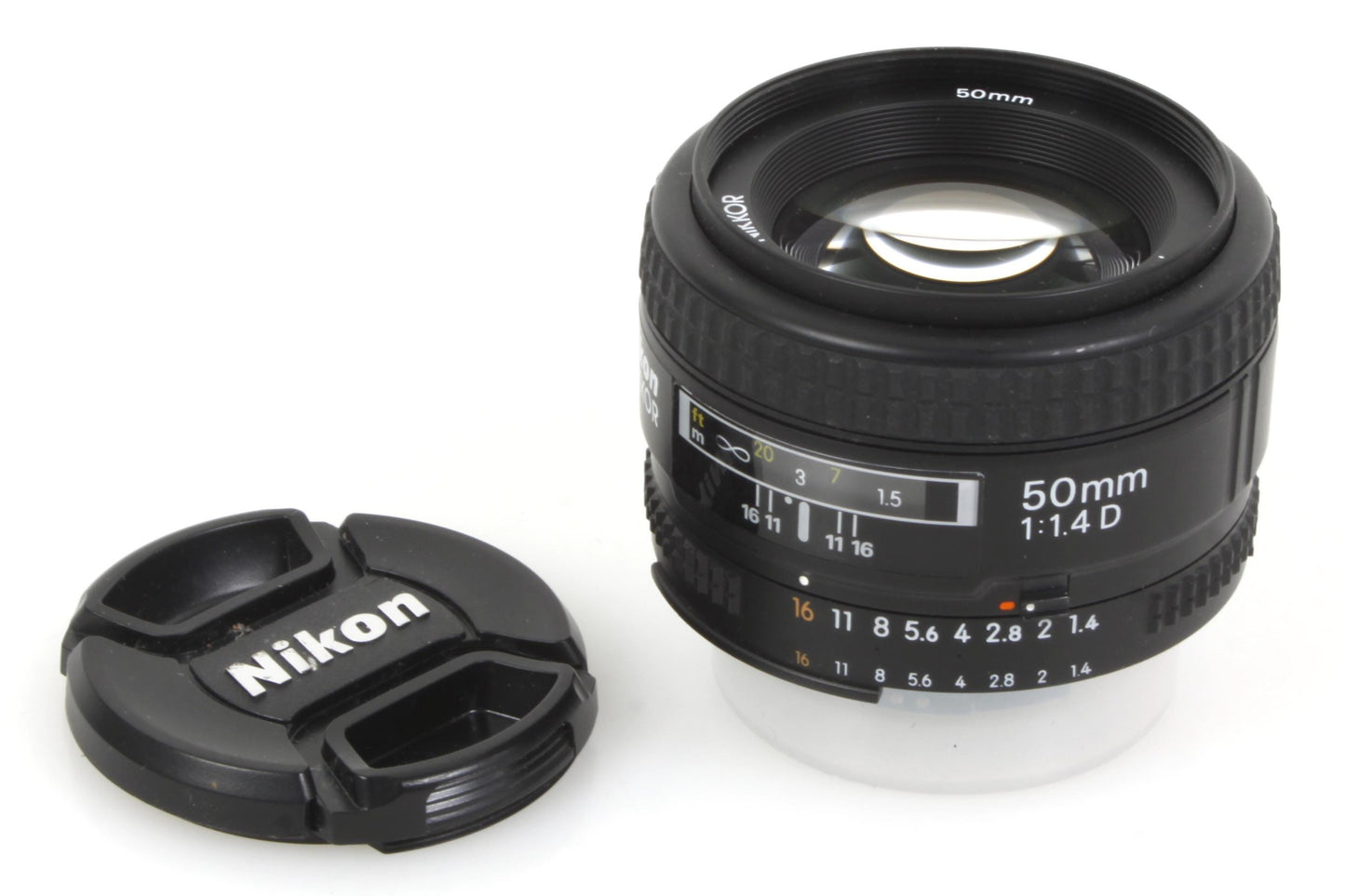 Nikon AF Nikkor 50mm F1.4 D Prime Lens w/ Caps