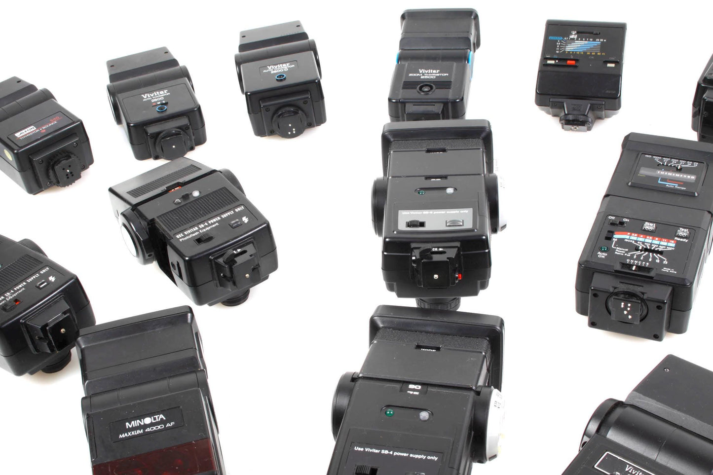 Lot of Broken Adjustable Flash Units PARTS