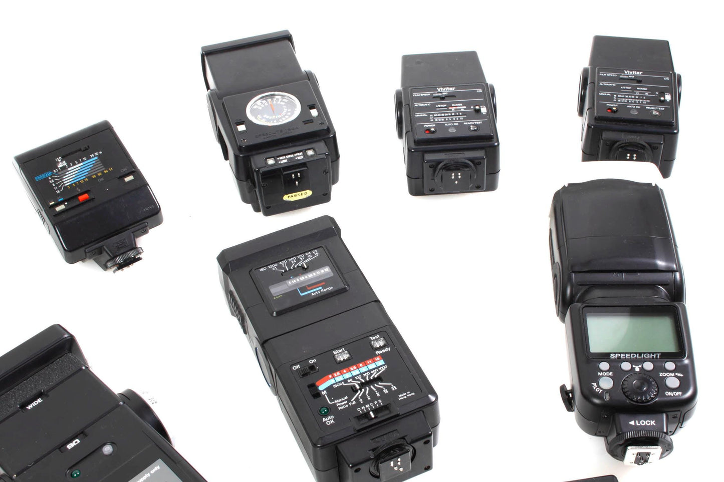Lot of Broken Adjustable Flash Units PARTS
