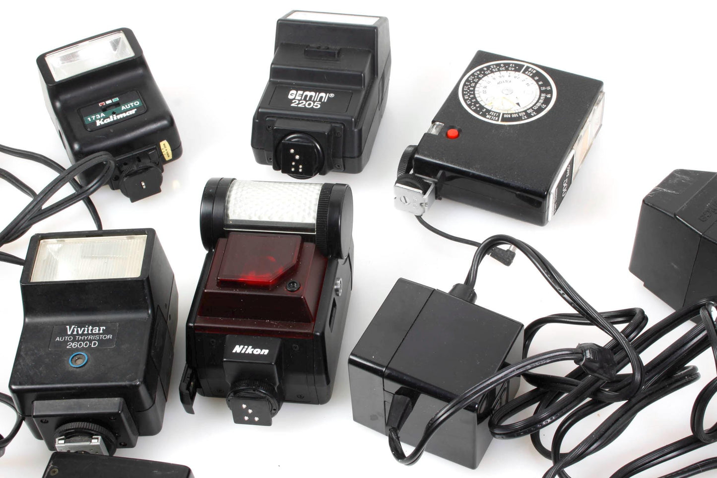 Lot of Broken Camera Flashes PARTS
