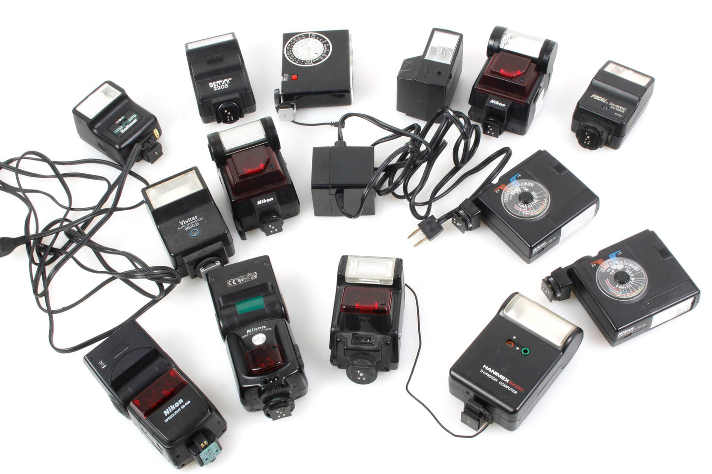 Lot of Broken Camera Flashes PARTS