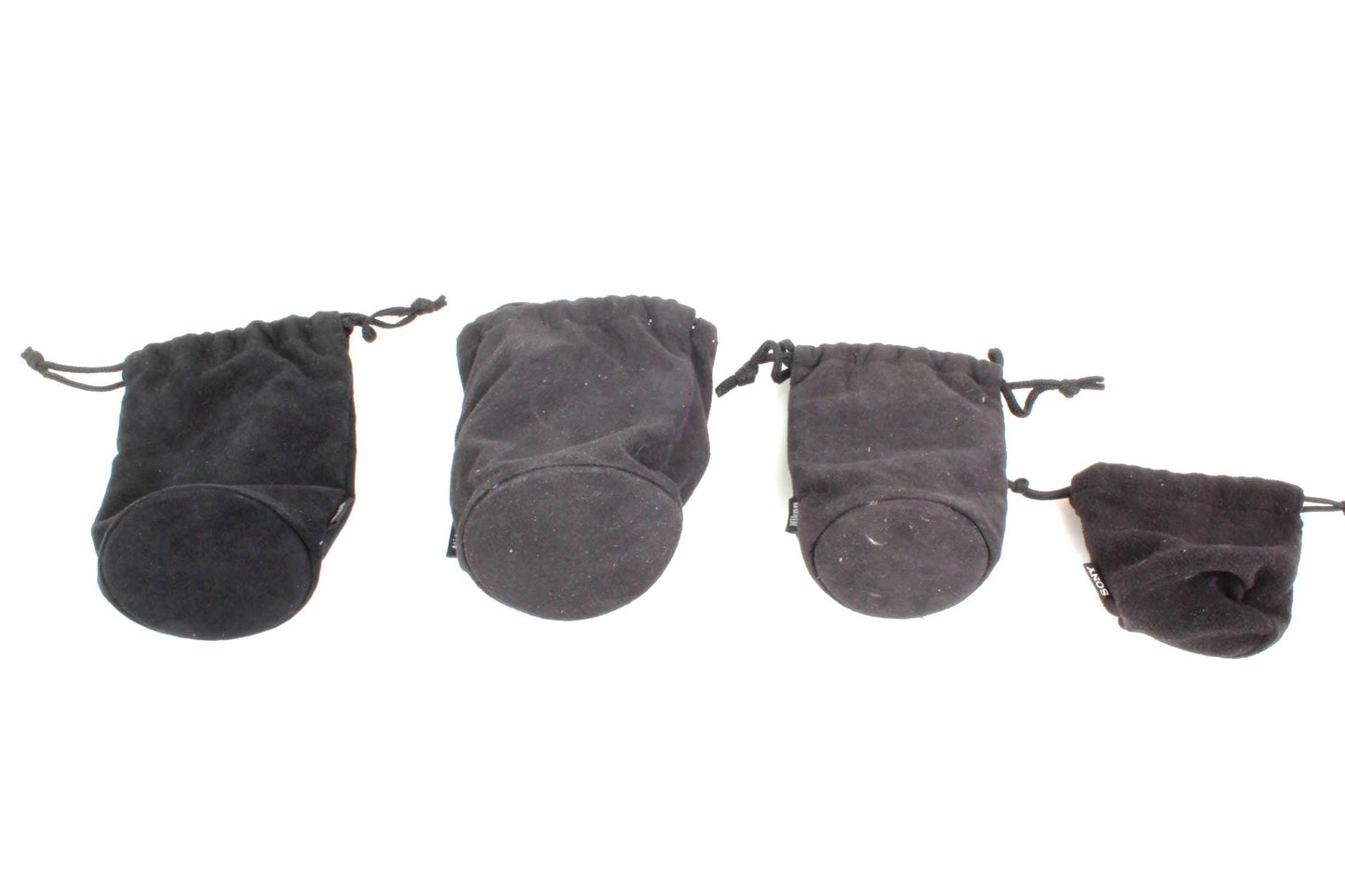 Nikon and Sony Lens Pouches, Lot of 4