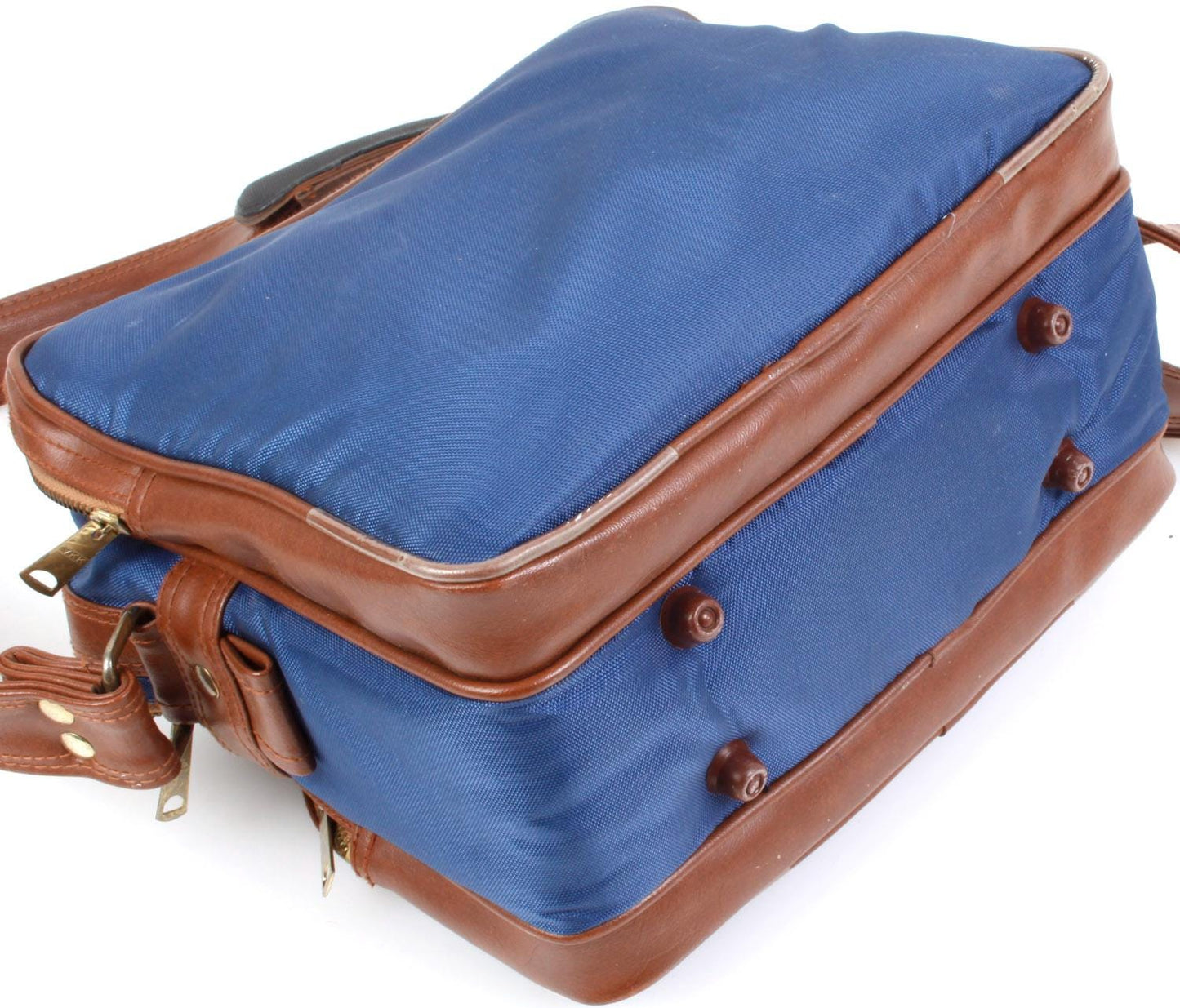 Camera Bag 1970s Blue/ Brown