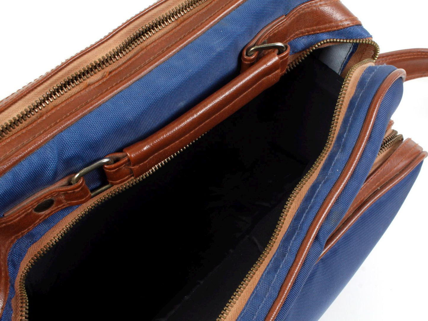 Camera Bag 1970s Blue/ Brown